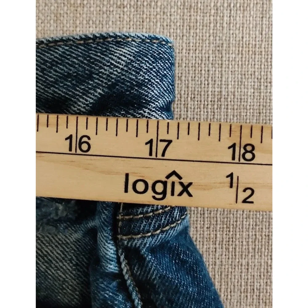 KanCan Jeans Size 13 30 Mid Rise Estilo Skinny Distressed Destroyed Jeans Denim - Picture 5 of 7